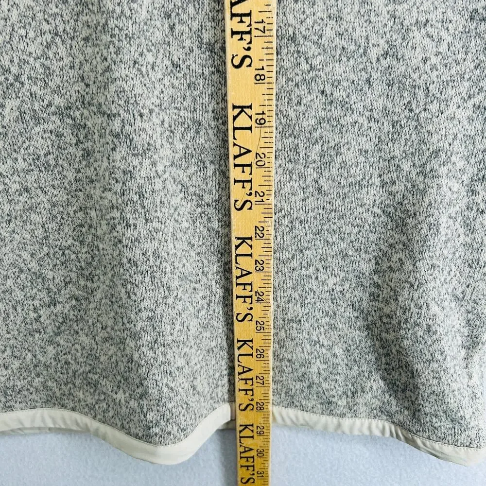 THE NORTH FACE Sweatshirt Mens L Gordon Lyons 1/2 Zip Fleece Pullover Gray
